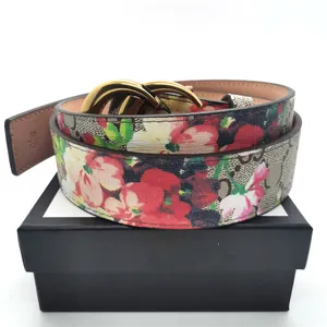 men designers belts womens belts mens waistband high quality Fashion casual leather belt waistbands for man woman Flower color beltcinturones GG'G 2.0-3.8cm