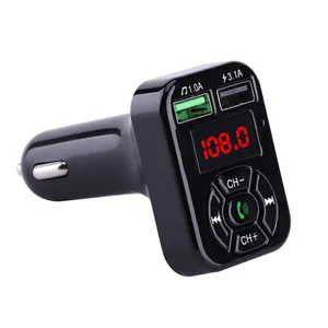 3.1A Dual USB Fast Charger A9 Car Bluetooth Kit 5.0 FM Transmitter Wireless Handsfree Audio Receiver Auto MP3 Player