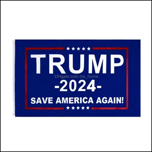 3X5 Ft 90*150 Cm Save America Again Flag For 2024 President Usa Direct Factory Drop Delivery 2021 Banner Flags Festive Party Supplies Home