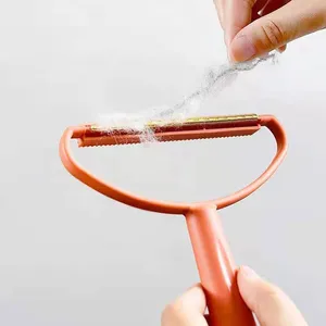 Portable Lint Remover Pet Hair Remover Brush Manual Lint Roller Sofa Clothes Cleaning Lint Brush Fuzz Fabric Shaver Brush Tool320o