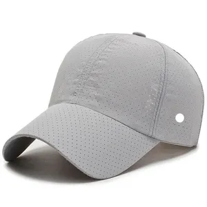 LL Outdoor Baseball Hats Yoga Visors Ball Caps Canvas Small hole Leisure Breathable Fashion Sun Hat for Sport Cap Strapback Hat #30