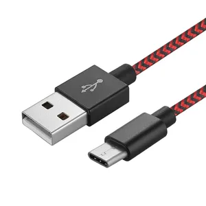 3.6A High-Speed USB Charging Cable, Durable Nylon Braided Micro USB Data Sync Cord for iPhone - Multiple Colors