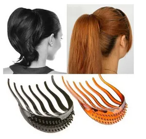 Wholesale-HOT Womens Fashion Hair Wheel Fork Inserted Comb Plate Pin Clip Accessory Random K602