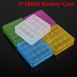 4*18650 Battery Case Box Holder Storage Container Plastic Portable Case fit 4*18650 or 4*18350 CR123A 16340 Battery DHL Free