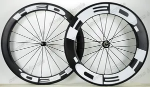 700C 25mm Width Carbon Road Bike Wheelset with Powerway R36 Straight Pull Hub, UD Matte Finish