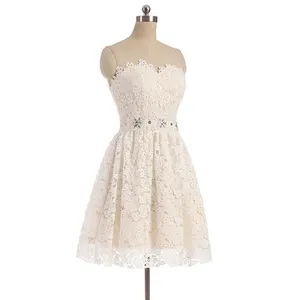 neiman marcus homecoming dresses Backless Short Beaded Homecoming Dress In Plus Sizes Ivory Gold / 24W main image 1