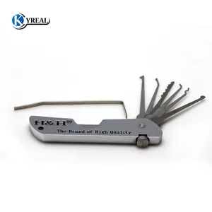 Hot Locksmith Tools H&H Fold Knife Pick Tool Padlock Lock Picks Tools Jack Knife