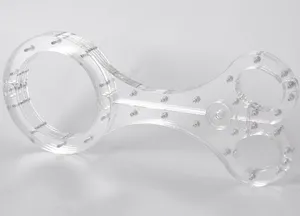Luxury BDSM Bondage Male Female Transparent Crystal Cangue Round Neck Ring Oval Handcuffs Wrist Restraint Yoke Pillory sex toy