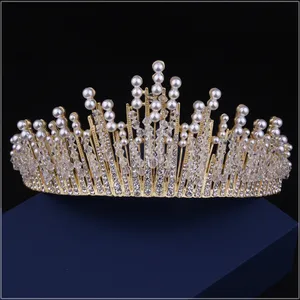 Tiara Corona Di Cristallo Per Matrimonio - Principessa, Con Pietre Lucenti, Regalo Per Feste E Compleanni - Foto 6