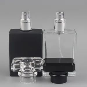 30ml transparent glass empty bottle perfume bottle atomizer spray can be filled bottle spray box travel size portable F3058