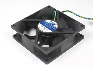 AVC DS08025T12U, P210 DC 12V 0.70A 4-wire 4-Pin connector 90mm 80X80X25mm Server Square Cooling Fan