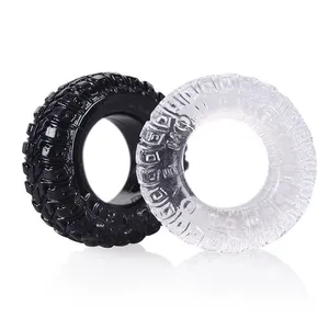 Set Di 2 Preservativi Maschili Permanenti In Silicone E TPE Con Texture Rigata - Riutilizzabili