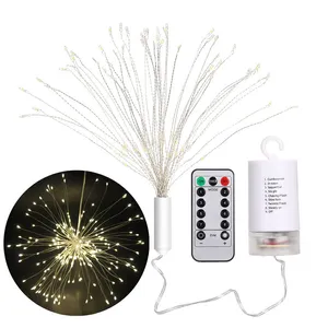DIY Foldable Bouquet Shape LED String Lights Firework Battery Operated Decorative Fairy Lights for Garland Patio Wedding Parties