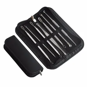 7Pcs Blackhead Remover Tool Kit Stainless Steel Facial Comedone Acne Needle Clip Durable Skin Care Tools