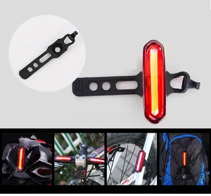 120Lumens USB Rechargeable Bicycle Rear Light 3 Modes Cycling LED Taillight Waterproof MTB Road Bike Tail Light Safety Warning Lamp