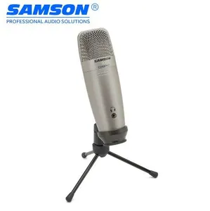 Samson C01U Pro USB Studio Condenser Microphone Real-time Monitoring Large Diaphragm Condenser for Broadcasting Music Recording