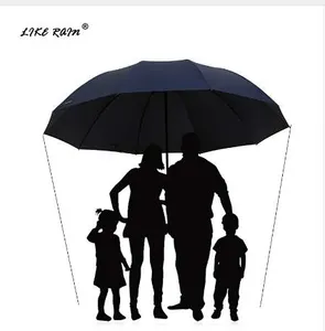 LIKE RAIN 152CM Large Golf Umbrella Rain Women Windproof Large Folding Umbrella High Quality Men Business Double Umbrellas UBY28