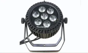 2 pieces no fan led par lights waterproof led flat par rgbwa par led outdoor 7x15w wall washer stage light