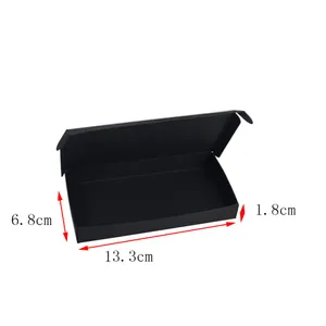 13.3*6.8*1.8cm Jewelry Pearl Package Black Kraft Paper Birthday Party Candle Decoration Box Candy Gift Box Chocolate Packing Cardboard Box