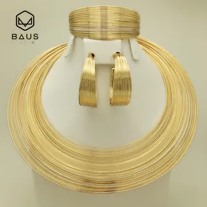 BAUS Eritrea Dubai arabic gold jewelry Set Ethiopian Gold color Nigerian wedding african beads jewelry set ethiopian