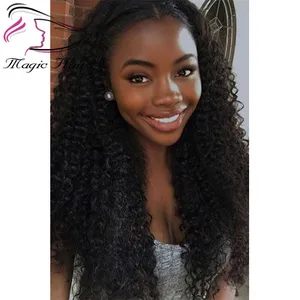 Evermagic kinky curl clip in extensions for African American hair 7pcs/set 120g/pcs G-EASY hair curly clip ins