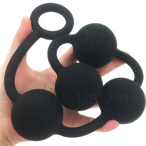 Silicone Super Long Big Anal Beads Huge Butt Plug Dilatador Anal Balls Expander Anal Plug Vaginal Dilator Sex Toys For Women Men Y1892803