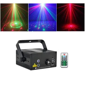 Mini 20 RG Patterns Laser Projector Stage Equipment Light 3W Blue LED Mixing Effect DJ KTV Show Holiday Laser Stage Lighting L20RG