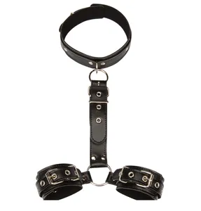 Sex Slave Collar with Handcuffs, Fetish bdsm Bondage Restraints Hand Cuffs Adult Games Sex Products, Sex Toys for Couples
