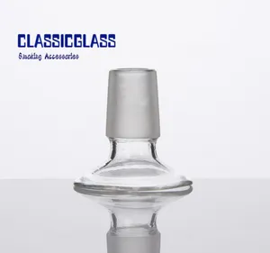 Glass Adaptor Stand For Bowl Piece Domes Water Pipe Bongs Adaptors 14mm 18mm Male Female Frosted Joint Dropdown
