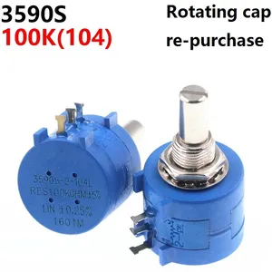 3590S 100K 104 Precision Multiturn Potentiometer Adjustable Resistor