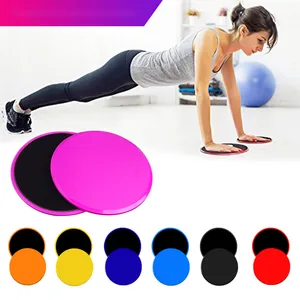 2Pcs New Portable Yoga Pad Exercise Tools Non-Slip Keep Balance Practical Rounded Pad Anti-skid Yoga Mat Gliding Disc