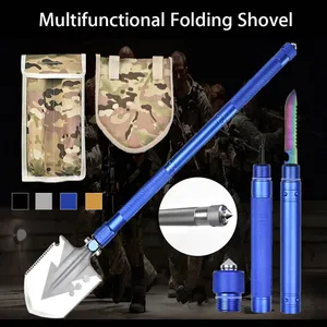 Multifunctional Tactical Folding Shovel Outdoor Camping Portable Survival Emergency Hand Tools Set