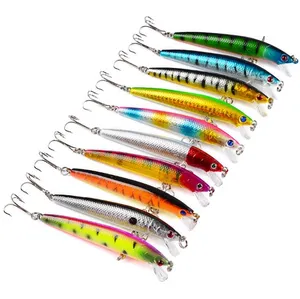 10 pz/lotto Lungo Minnow Richiamo di Pesca 13 centimetri 15g