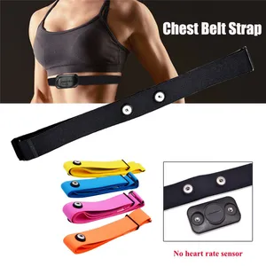 Colorful Elastic Sport Heart Rate Monitor Adjustable Chest Mount Belt Strap Bands Fitness Equipment