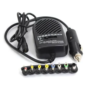 Universal DC 80W Car Auto Charger Power Supply Adapter Set For Laptop Notebook with 8 detachable plugs Free Shipping Wholesale 10PS