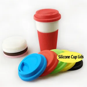 Coperchi In Silicone Per Tazze - Confezione Da 6 Pezzi Colorati - Riutilizzabili, Anti-polvere E Antiforatura - Per Tazze Da Caffè, Tè E Bevande Calde - 4