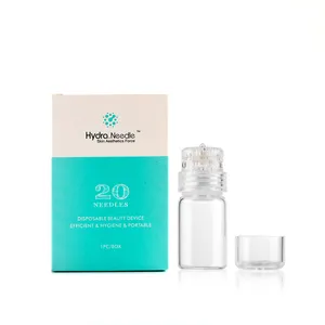 HydraNeedle Derma Stamp Skin Microneedling Titanium 20 pins Applicator Vial