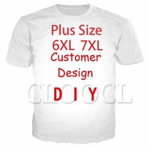 CLOOCL DIY Customize Personality Design Tees 3D Print Own Image Photo Star Anime Casual Plus Size T-Shirts