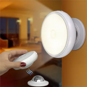Motion Sensor LED Night Light USB Rechargeable 360 Degree Rotating led Security Wall lamp for Bedroom Stair Kitchen toilet lights