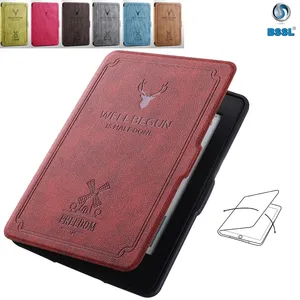 For Amazon kindle paperwhite Case ShockProof Retro Deer Pattern PC Leather cover for KPW Cover Smart Stand Tablet shell for Kindle558/658