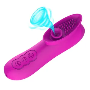 12 Speed Sucking Vibrator For Women G Spot Vagina Clitoris Stimulator Nipple Sucker Blowjob Tongue Vibrators Sex Toy For Adults Y19060502