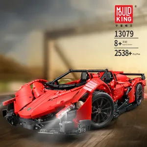 The New Veneno Roadster With Motor Building Blocks Technic APP Voice Stem RC Sports Car MOC-10559 MOULD KING 13079 Bricks Children Christmas Gifts Kids Birthday Toys
