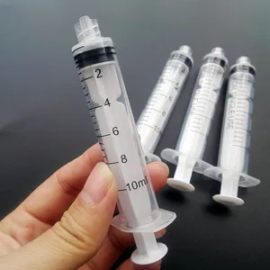 (Pack of 50) Plastic Syringes 1ml 3ml 5ml 10ml For Scientific Labs and Dispensing Multiple Uses ,Industrial syringe, without needle