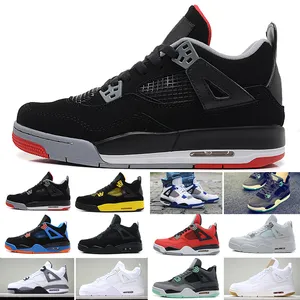 2019 New 4 4s Men Basketball Shoes Toro Bravo Cactus Jack 2012 Release White Cement Designer Sport Sneakers 40-47