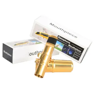 Tenor Soprano Alto Saxophone Metal Mouthpiece Gold Lacquer Mouthpiece Sax Mouth Pieces