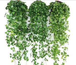 Hanging Vine Leaves Artificial Greenery Artificial Plants Leaves Garland Home Garden Wedding Decorations Wall Decor GB1336