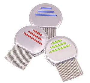 Stainless Steel Kids Hair Terminator Lice Comb Nit Free Rid Headlice Super Density Teeth Remove Nits Comb Styling Tools KD1