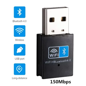 Wireless WiFi Bluetooth Adapter 150Mbps USB WiFi Adapter Receiver 2.4G Bluetooth V4.0 Network Card Transmitter IEEE 802.11b/g/n