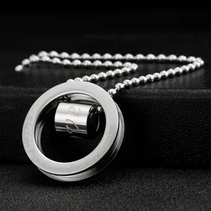 10pcs Long Chain Jewelry Link For Pendant Making Craft Men Necklace Fashion Accessories Round Beaded DIY Ball Stainless Steel