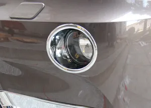 For BMW X3 F25 2011-2015 ABS Chrome Front Upper Fog Light Lamp Frame Trim 2pcs